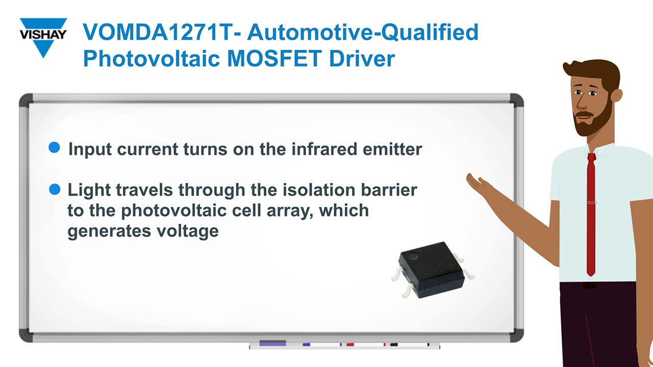 Vishay Introducing the VOMDA1271T AECQ102 Qualified Photovoltaic MOSFET Driver for